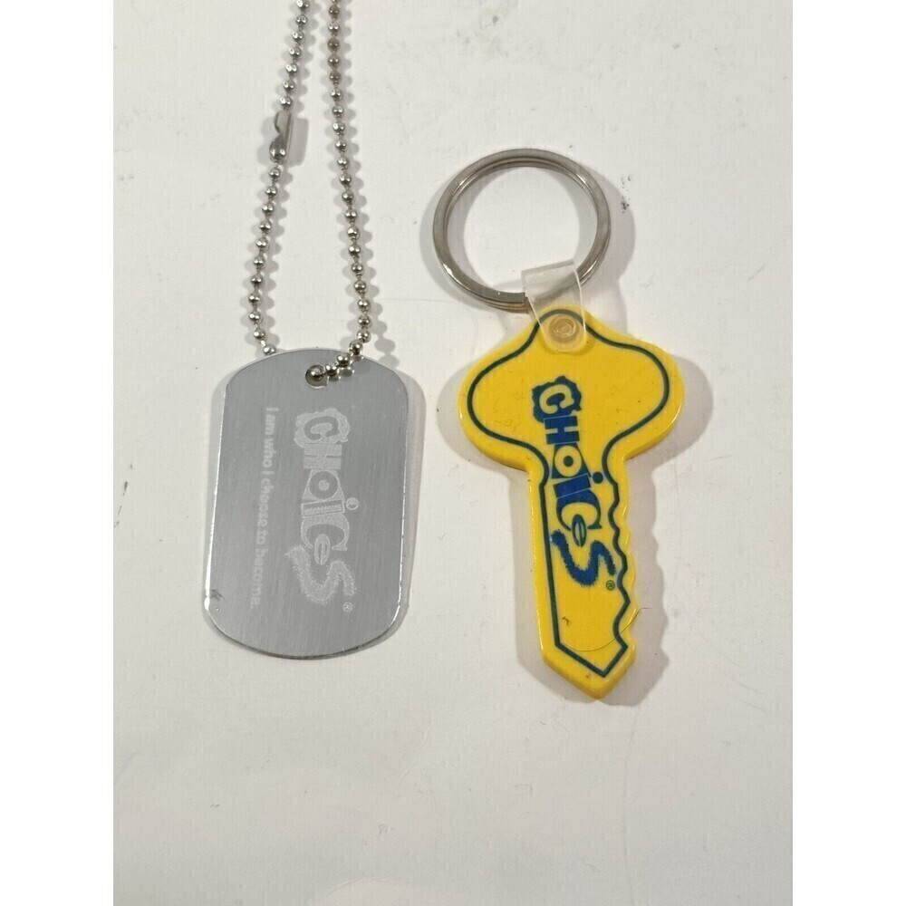 Vintage CHOICES KEY TO SUCCESS FOB KEYRING Bundle
